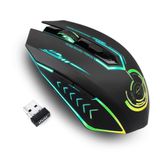 Mouse Para Jogos Sem Fio Uhuru Até 10000 Dpi Recarregável