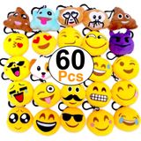 Chaveiro Plush Emoticon Mini Pillows Chaveiro, Pacote Com 60 Unidades Ohill