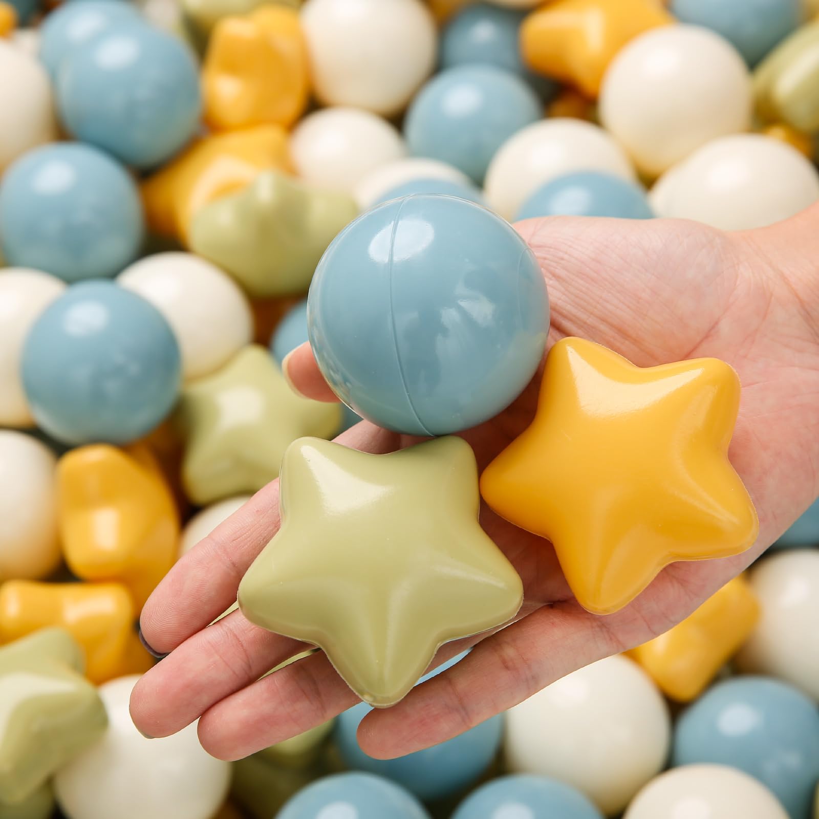 Ball Pit Balls Trendplay Star 100 Para Crianças Pequenas Com Bolsa De Armazenamento