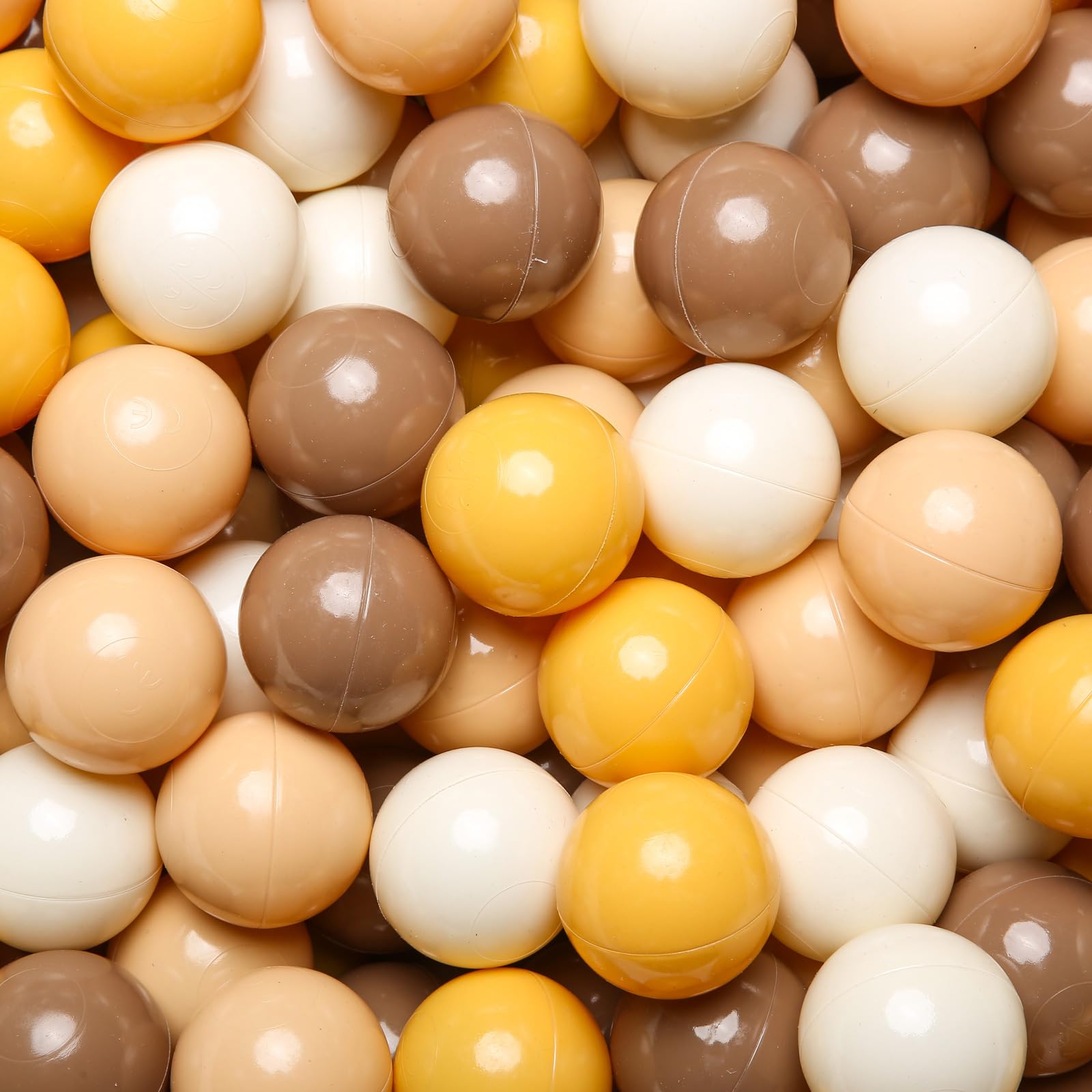 Ball Pit Balls Gogoso Brown Para Crianças Pequenas Plástico, Marrom Cremoso