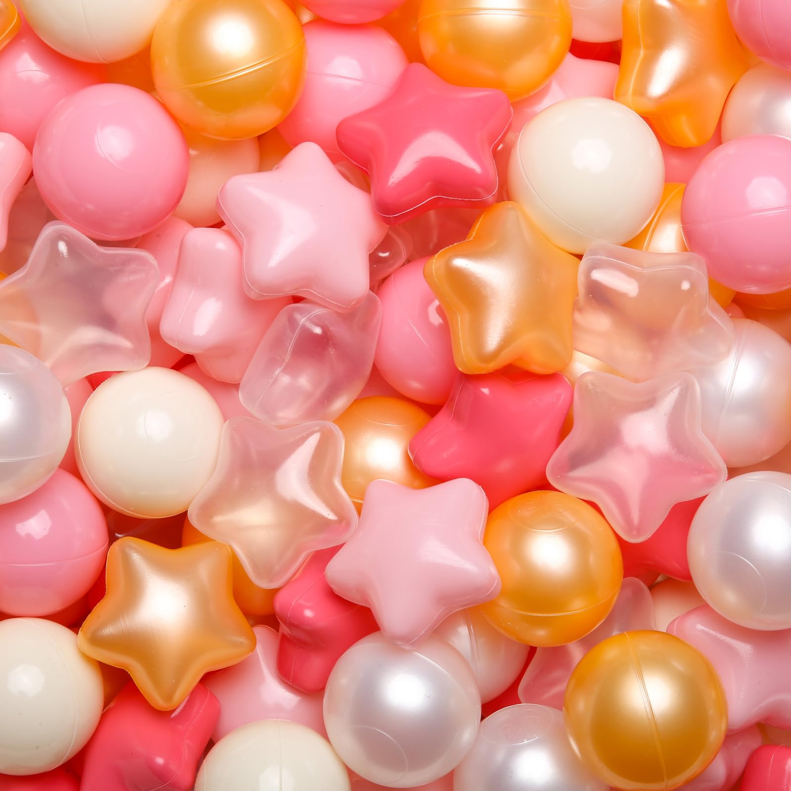 Ball Pit Balls Gogoso Pink 100 Unidades Em Formas De Longa Duração