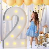 Light Up Numbers Imprsv 90cm Marquee, 21º Aniversário