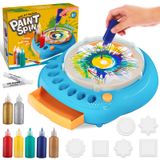 Art Craft Set Paint Spin Art Machine Para Crianças De 4 A 8 Anos, Azul