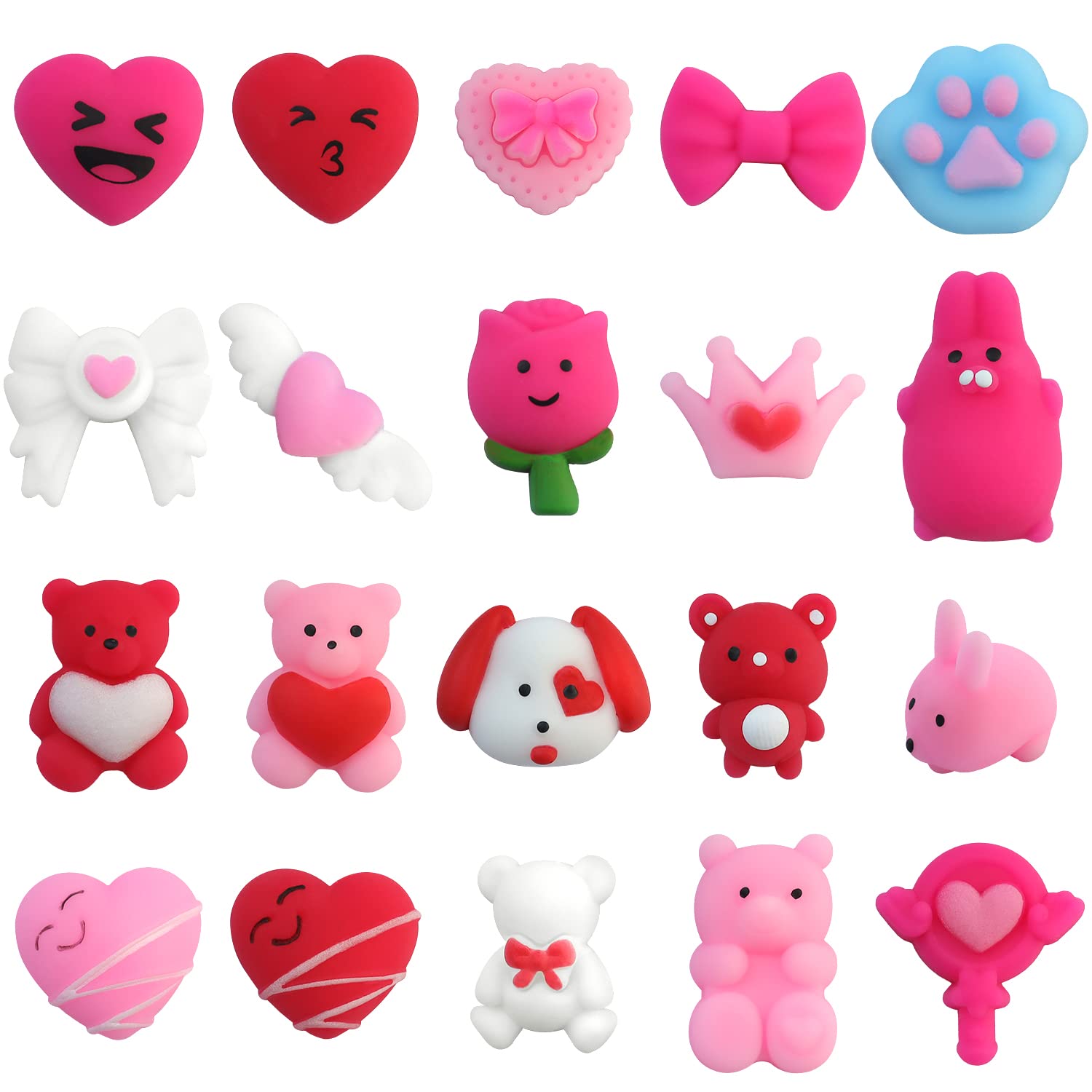 Mochi Squishy Toys Aviski, Dia Dos Namorados, 100 Unidades Para Crianças