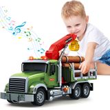 Caminhão Agrícola De Brinquedo Springflower Com Baú De Fazenda Para Crianças De 3 A 6 Anos