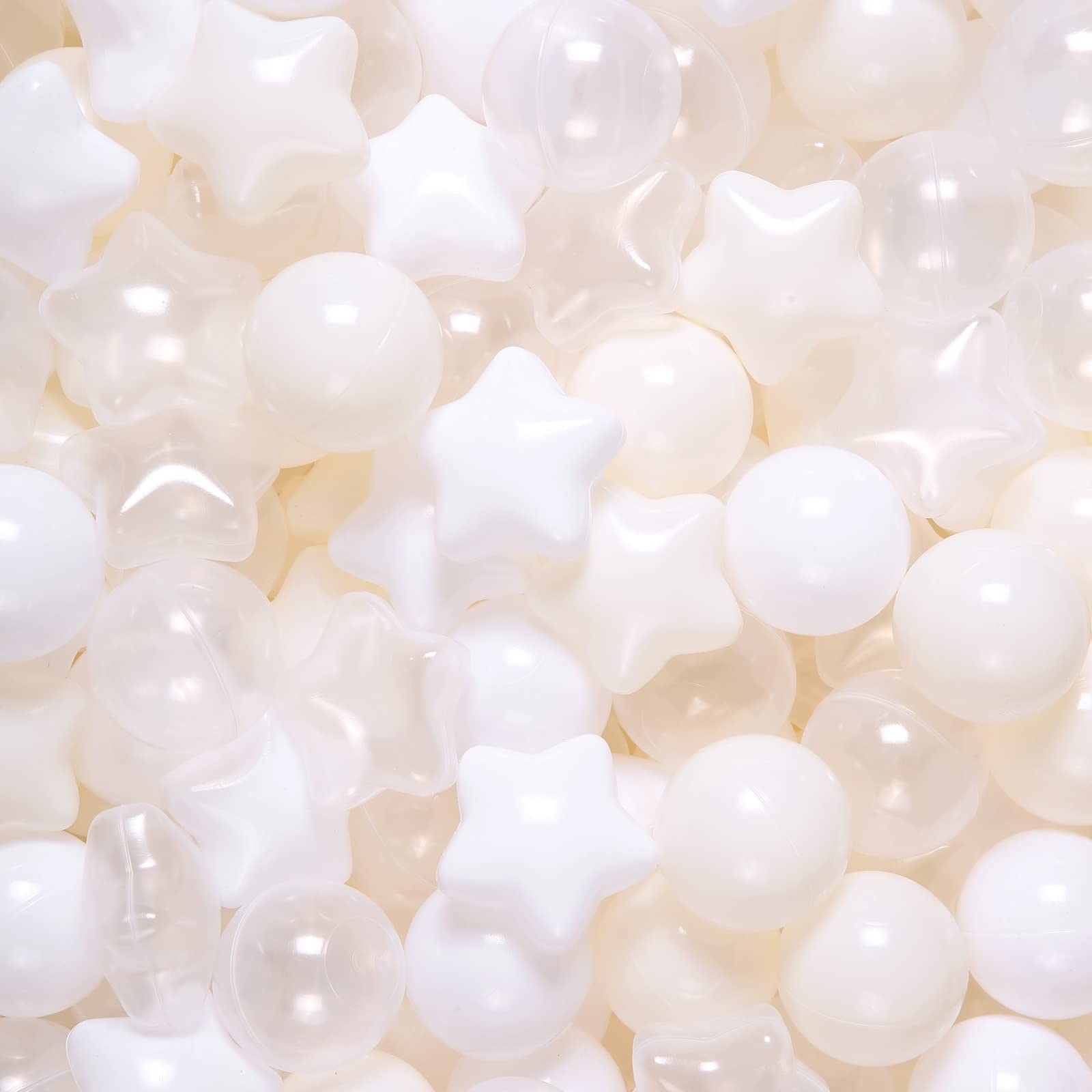 Ball Pit Balls Realhaha Para Bebês E Crianças, 100 Unidades, Bege, Branco