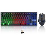 Combinação De Teclado E Mouse Para Jogos Sem Fio Chonchow Recarregável
