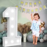 Marquee Numbers Imprsv Grande Decoração De 1º Aniversário
