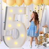 Light Up Numbers Imprsv 90 Cm Para Festas De Aniversário De 15 E 50 Anos