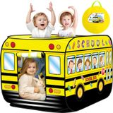 Play Tent Britik School Bus Para Crianças De 1 A 3 Anos Em Ambientes Internos/externos