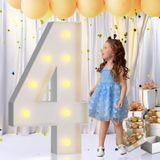 Light Up Numbers Imprsv 90cm Marquee, Decoração De 40º Aniversário