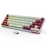 Teclado Sem Fio Para Jogos Geodmaer 65% Led Retroiluminado 68 Teclas