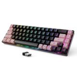 Teclado Sem Fio Para Jogos Geodmaer 65% Led Retroiluminado 68 Teclas