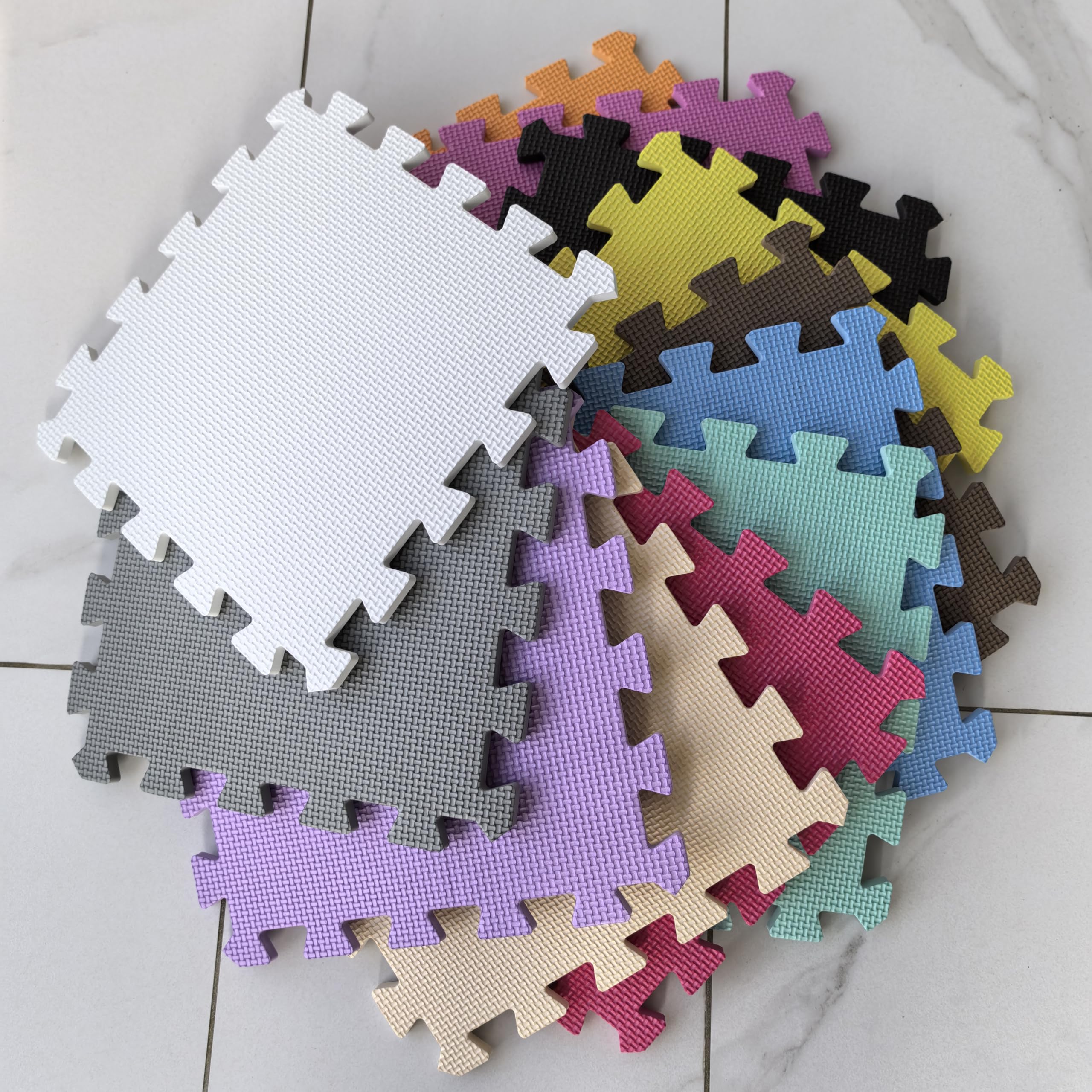 Foam Play Mat Mqiaoham, Quebra-cabeça De 18 Peças Para Bebês E Crianças