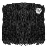 Colar De Miçangas Huskein 200 Peças De Mardi Gras Black Beads 84 Cm