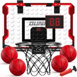 Cesta De Basquete Temi Indoor Com 4 Bolas E Placar Eletrônico