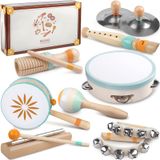 Conjunto De Instrumentos Musicais Montessori Para Crianças De 1 A 3 Anos