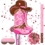 Bota De Festa De Aniversário Pinata Seematn Cowgirls Com Bastão De Olhos Vendados