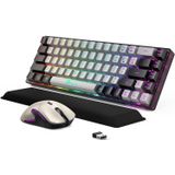 Teclado E Mouse Para Jogos Sem Fio E Descanso De Pulso Em Gel Refrescante