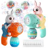 Máquina De Bolhas Bubble Guns Iflove Rabbit Bubble Com 10 Soluções, 2 Unidades