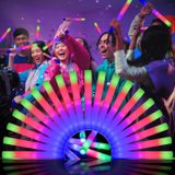 Led Foam Glow Sticks Wellent 48 Unidades Com 3 Modos De Intermitência Colorida