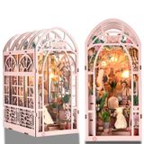 Book Nook Kit Toyqi Diy Miniature House Dollhouse Com Capa Protetora Contra Poeira
