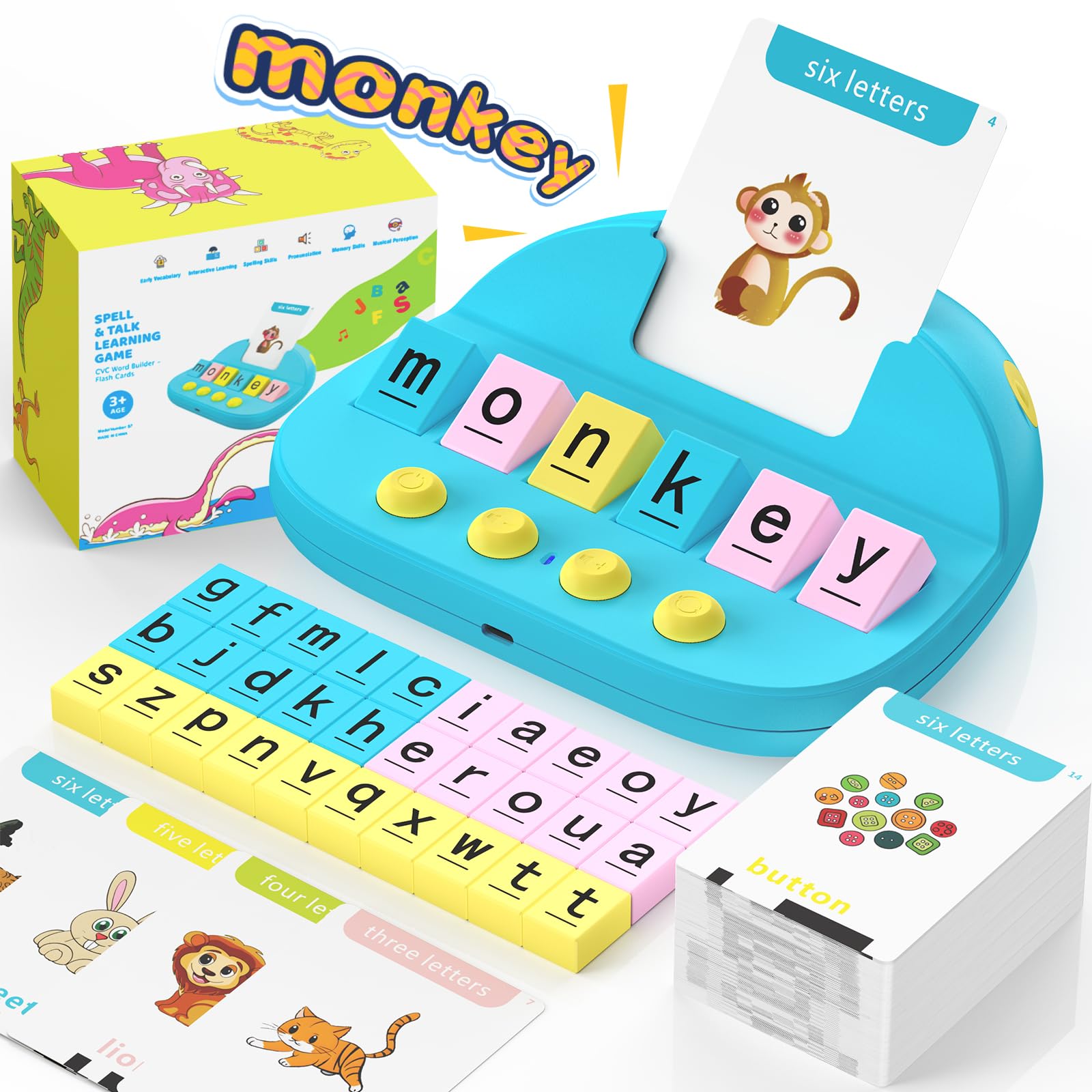 Cartões Flash Phonics Homestec Para Crianças Pequenas 322 Sight Words ...