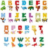 Brinquedo Veais Alphabots Transformers Alphabet Animal Para Crianças De 4 A 6 Anos