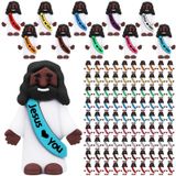 Mini Estatuetas De Jesus Negro Bememo, 100 Unidades De Presentes Religiosos