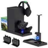 Suporte De Carregamento Com Ventilador De Resfriamento Para Xbox Series X Meneea Black