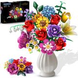 Conjunto De Construção De Buquês De Flores Plaxsoon Botanical Collection
