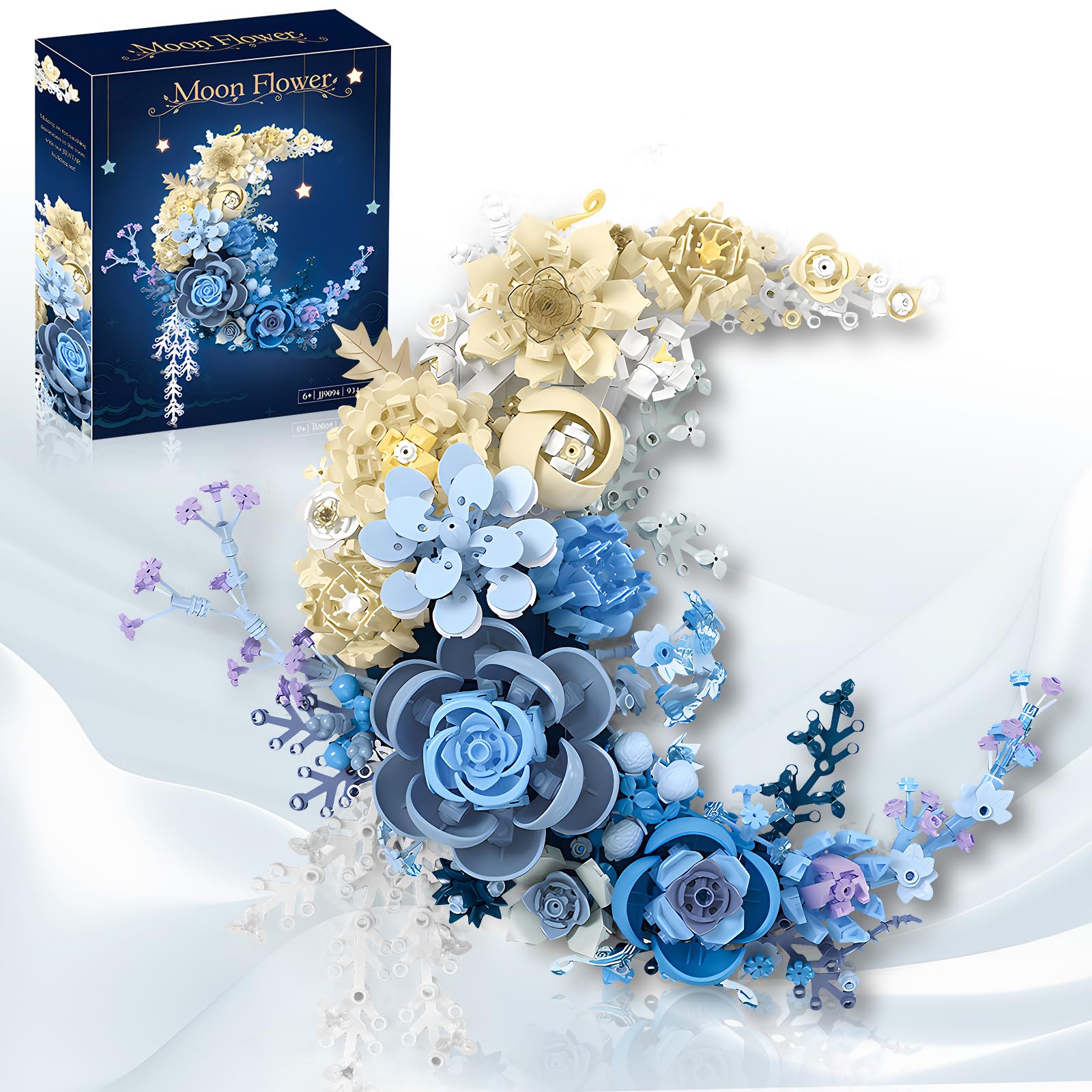 Conjunto De Construção Sunhabi Botanical Collection Em Forma De Meia-lua