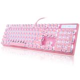 Teclado Mecânico Para Jogos Camiysn Typewriter Style Pink