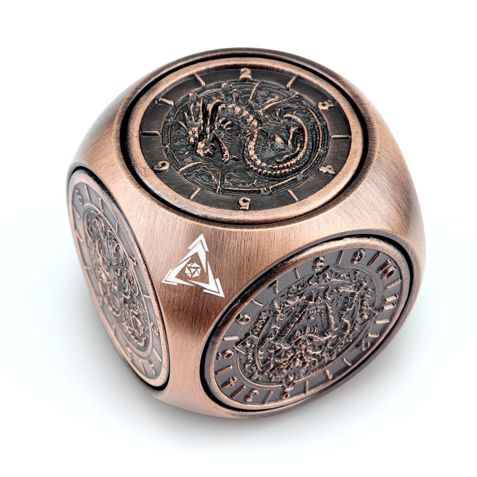 Conjunto De Dados Haxtec Spinner Dice 7 Em 1 Metal Dnd Dungeons Dragons