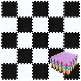 Tapete De Chão Qqpp Eva Rubber 18 Tiles Interlocking Puzzle Foam
