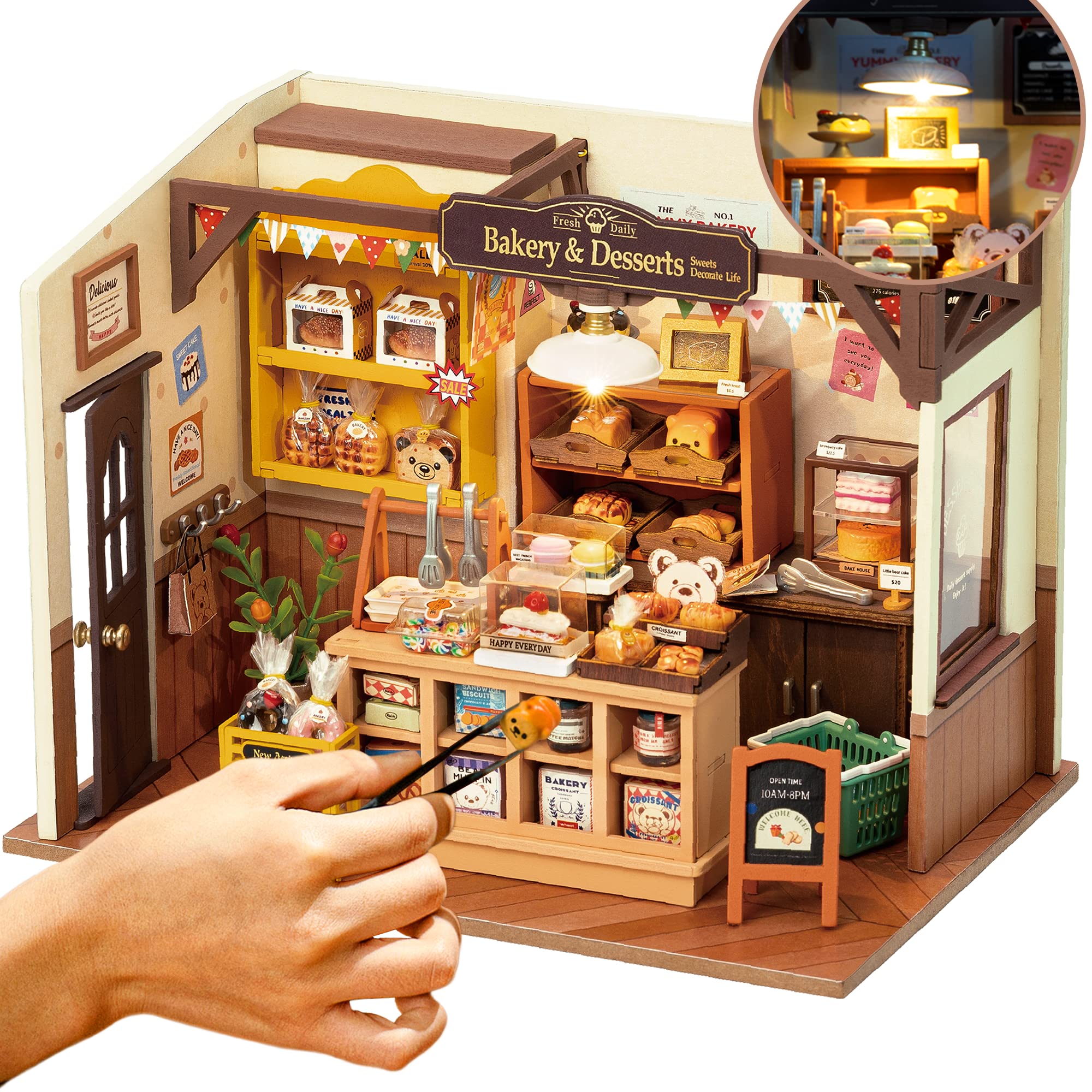 Kit De Casa Em Miniatura Robotime Diy Mini Dollhouse Tiny Store