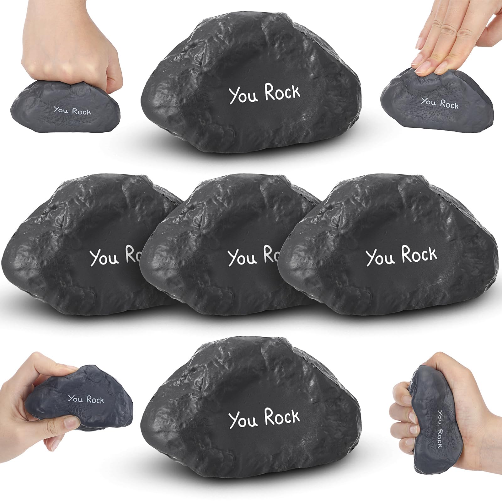 Stress Balls Gemscream Foam Stone De 10,5 Cm Para Adultos (30 Unidades)