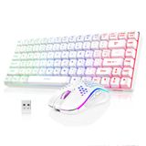 Combo De Teclado E Mouse Sem Fio Redthunder K84 White