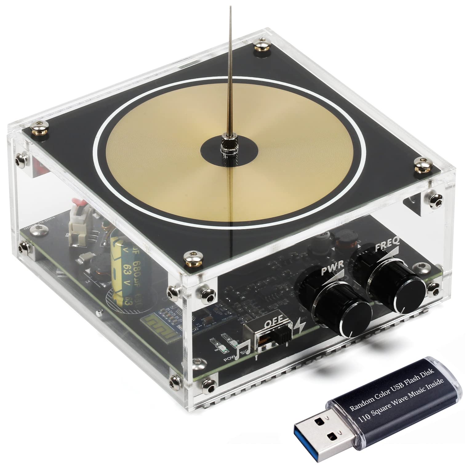 Alto-falante De Plasma Bluetooth Music Tesla Coil Arc Ss02