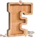 Moeda De Madeira Personalizada Piggy Bank Primrend® Para Economizar Dinheiro