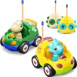Carros De Controle Remoto Kidz Do Dinosaur Toys De 2 A 6 Anos, Pacote Com 2