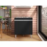 Balcão Gabinete P/ Cooktop 4 Ou 5 Bocas 2 Portas - Ajl Móveis
