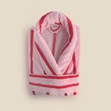 Roupão Stripes Microfibra Rosa - A\casa Roupão Stripes Microfibra Rosa G - A\casa