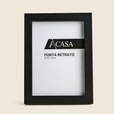 Porta Retrato Reto Preto 15x21cm - A\casa