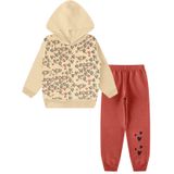 Conjunto Moletom Infantil Felpudo Roupa De Frio Com Capuz Menina