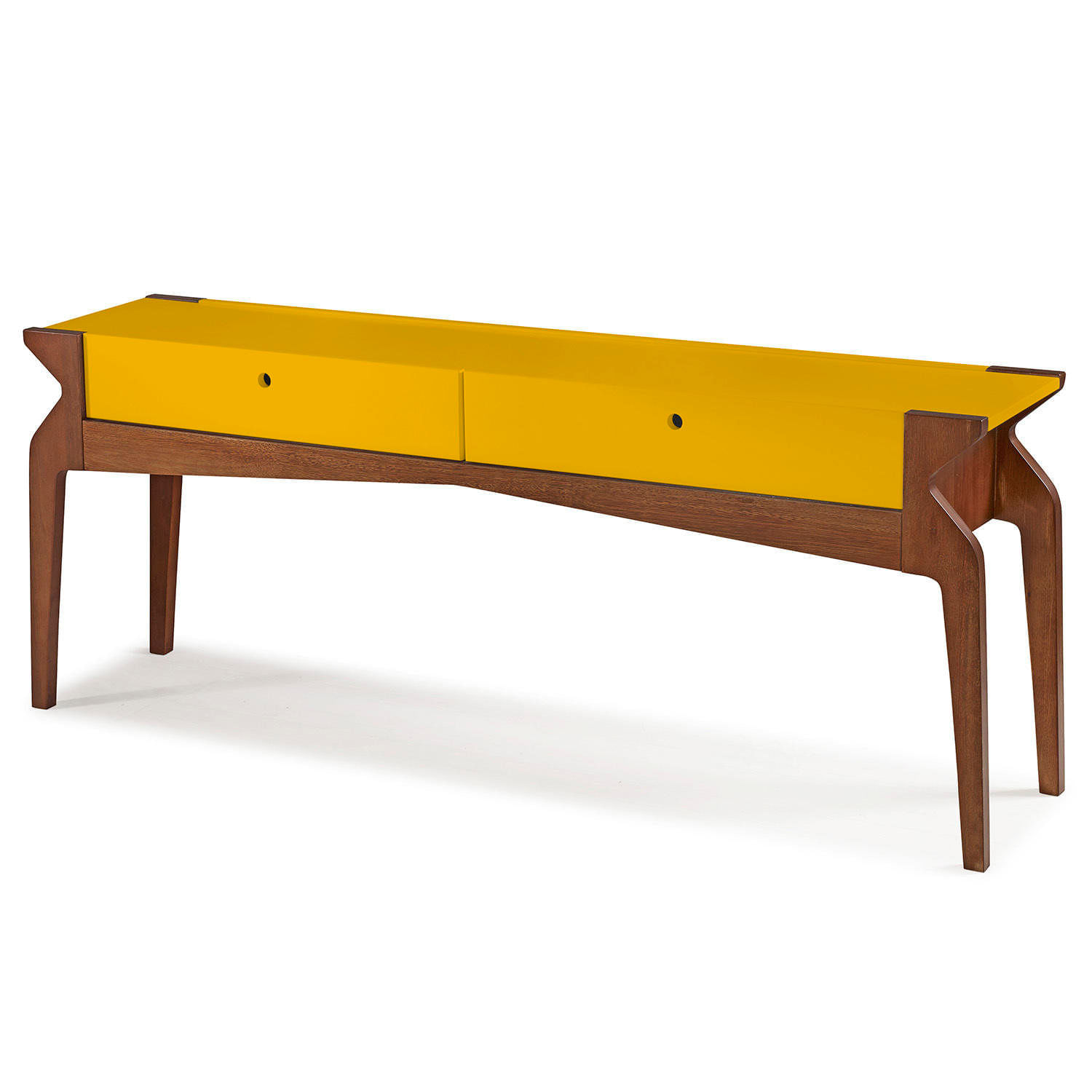 Aparador Brasa Maxima Cacau/Amarelo