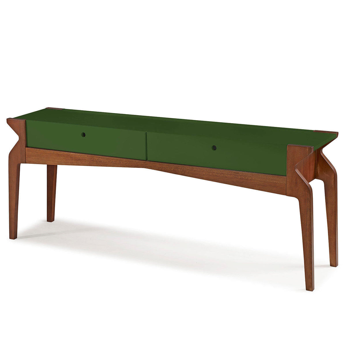 Aparador Brasa Maxima Cacau/Verde Musgo