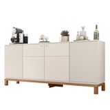 Balcão Buffet Sala De Jantar 179cm Lucca Off/freijó C01 - Mpozenato