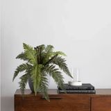 2 Samambaias Artificiais Buquês De Plantas Decorativas Volumosas E Idênticas As Naturais Para Casa E Comércio
