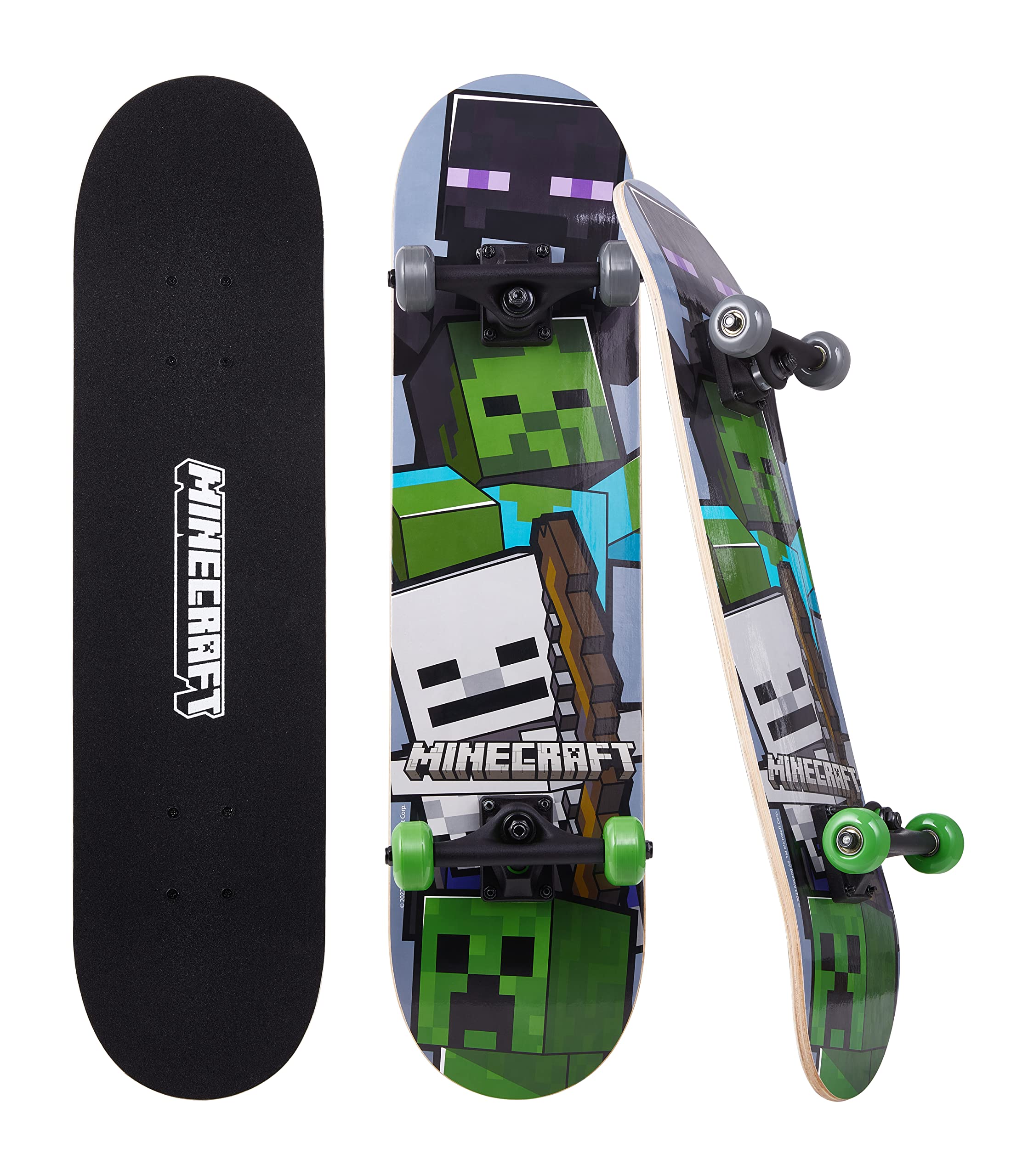 Skate Sakar Minecraft Mob Maple Deck De 31 Polegadas E 9 Camadas